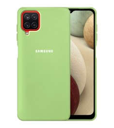 Силикон Original 360 Case Logo Samsung Galaxy A12 (2020) (Зелёный)