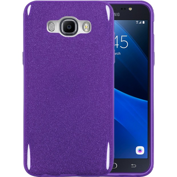 Силиконовый чехол Glitter Samsung Galaxy J7 (2016) J710 (Фиолетовый)