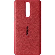 Силикон Textile Nokia 8 (Тёмно-красный)