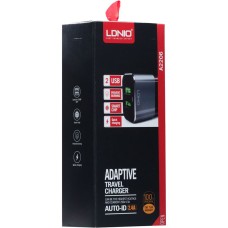СЗУ-адаптер LDNIO A2206 + lighthing-кабель 2.4A 2USB (Красный)