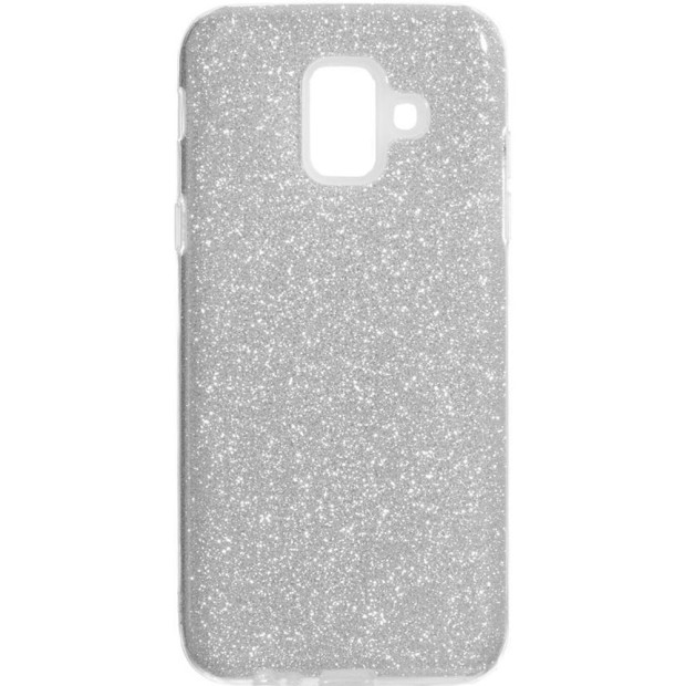 Силиконовый чехол Glitter Samsung Galaxy A6 (2018) A600 (Серый)