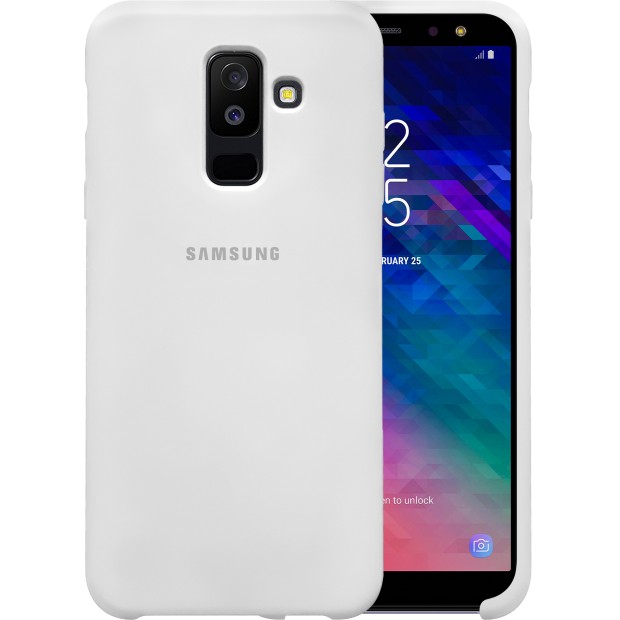Силикон Original Case HQ Samsung Galaxy A6 Plus (2018) A605 (Белый)