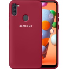 Силикон Original Case Samsung Galaxy A11 (2020) (Клубничный)