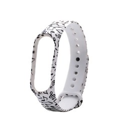 Ремешок Picture Design Xiaomi Mi Band 3 / Mi Band 4 (Ноты)