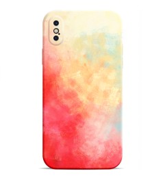 Силикон WAVE Watercolor Case iPhone XS Max (white/red)