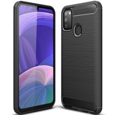 Силикон Polished Carbon Samsung Galaxy M30s (2019) (Чёрный)