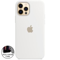 Силикон Original Round Case Apple iPhone 12 / 12 Pro (06) White