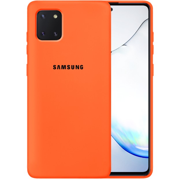 Силикон Original Case Samsung Galaxy Note 10 Lite (Оранжевый)