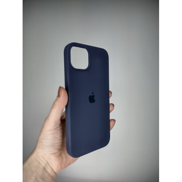 Силикон Original Round Case Apple iPhone 14 Plus (09) Midnight Blue
