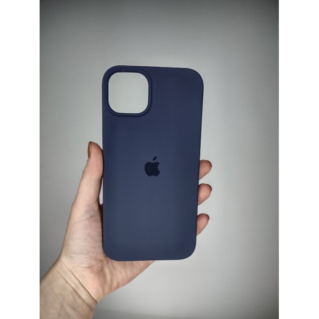 Силикон Original Round Case Apple iPhone 14 Plus (09) Midnight Blue