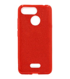 Силиконовый чехол Glitter Xiaomi Redmi 6 (Красный)