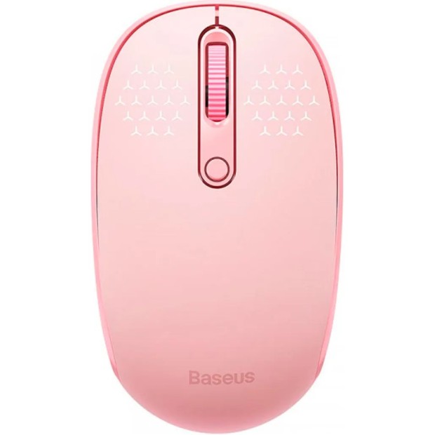 Мышь беспроводная Baseus F01B 2.4G + Bluetooth Connection (Pink)