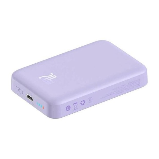 PowerBank Baseus Magnetic Wireless MagSafe 10000mAh 20W (Purple)