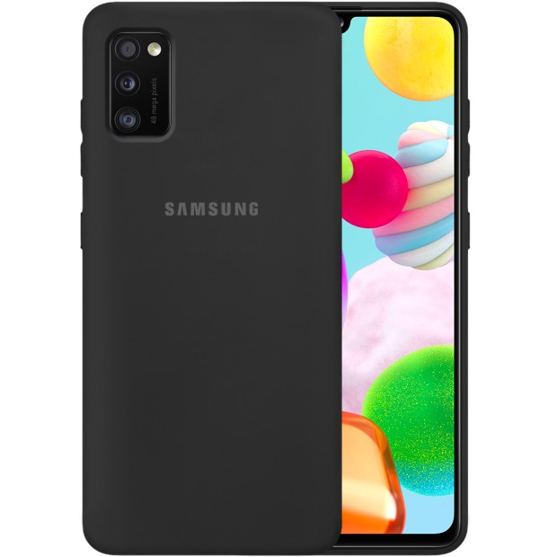 Силикон Original Case Samsung Galaxy A41 (2020) (Чёрный)
