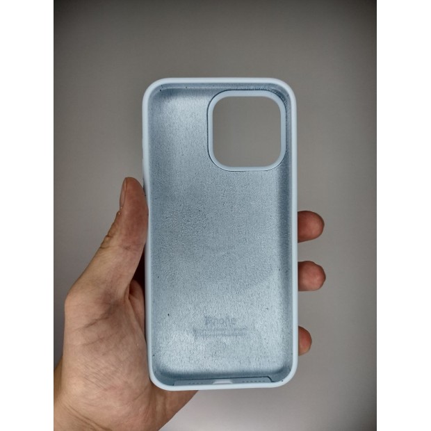 Силикон Original Round Case Apple iPhone 15 Pro Max (53) Sky Blue