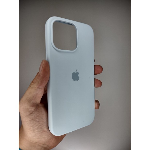 Силикон Original Round Case Apple iPhone 15 Pro Max (53) Sky Blue