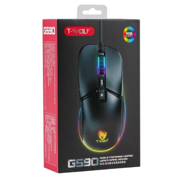 Мышь проводная игровая T-Wolf G590 (Чёрный)