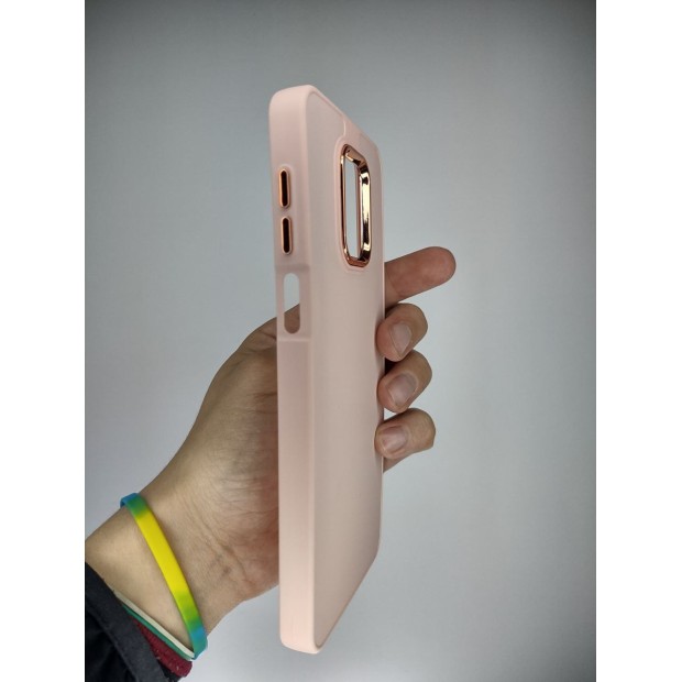 Накладка Metal Camera Xiaomi Redmi Note 9S / Note 9 Pro / Note 9 Pro Max (Персиковый)