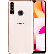 Силикон Zefir Case Samsung Galaxy A20s (2019) (Розово-золотой)