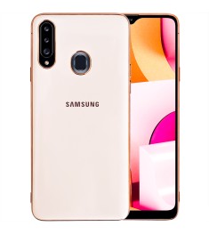 Силикон Zefir Case Samsung Galaxy A20s (2019) (Розово-золотой)