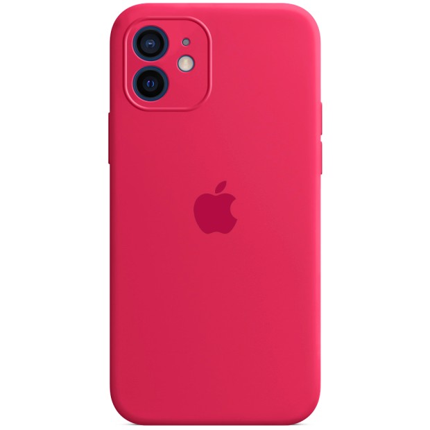 Силікон Original RoundCam Case Apple iPhone 12 (04) Rose Red