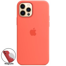 Силикон Original MagSafe Case Apple iPhone 12 / 12 Pro (Pink Cytrus)