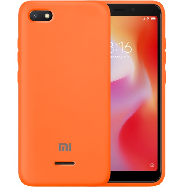 Силикон Original Case Xiaomi Redmi 6A (Оранжевый)