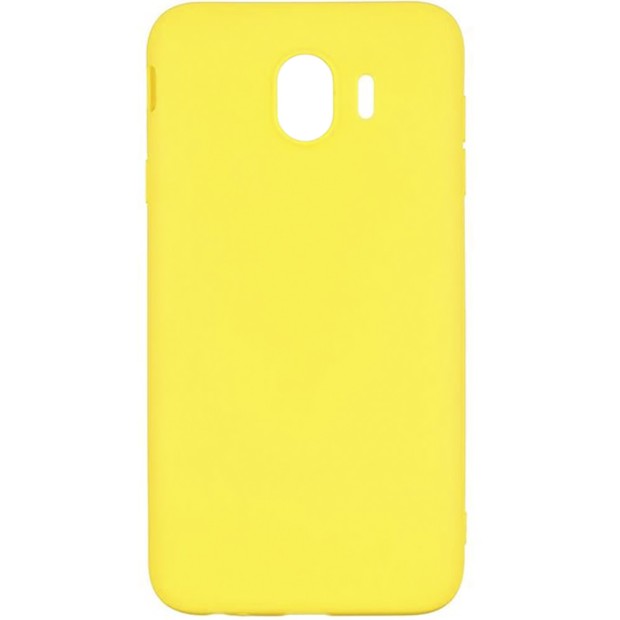 Чехол Силикон iNavi Color для Samsung Galaxy J4 (2018) J400 (жёлтый)