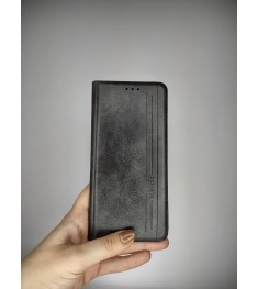 Чехол-книжка Leather Book Xiaomi Redmi Note 9 Pro / Note 9S (Серый)