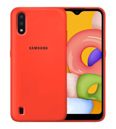 Силикон Original Case Samsung Galaxy A01 (2020) (Огненный)