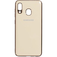 Силиконовый чехол Zefir Case Samsung Galaxy A20 / A30 (2019) (Бежевый)