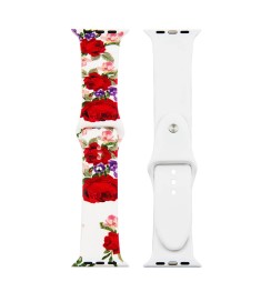 Ремешок Print Apple Watch Silicone 42 / 44mm (Flowers 6)