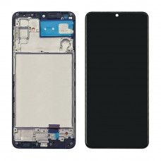 Дисплей для Samsung M325/ M32 с чёрным тачскрином и корпусной рамкой IPS