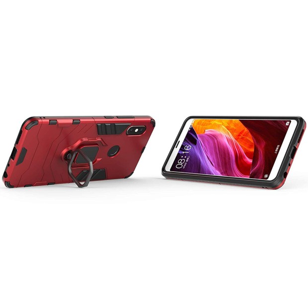 Бронь-чехол Ring Armor Case Xiaomi Redmi Note 5 / Note 5 Pro (Красный)