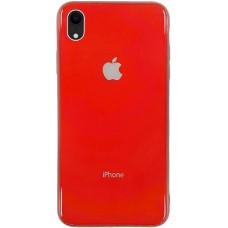 Накладка Premium Glass Case Apple iPhone XR (красный)