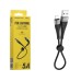 USB-кабель Borofone Munificent BX32 2.4A (0.25m) (Lightning) (Чёрный)