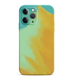 Силикон WAVE Watercolor Case iPhone 11 Pro (yellow/dark green)