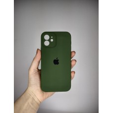 Силикон Original RoundCam Case Apple iPhone 12 (Forest Green)