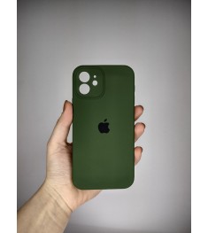 Силикон Original RoundCam Case Apple iPhone 12 (73) Forest Green