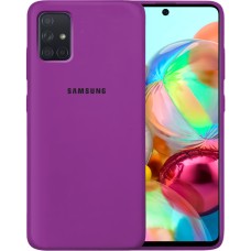 Силикон Original Case Samsung Galaxy A71 (2020) (Сиреневый)