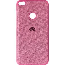 Силикон Textile Huawei P8 Lite (2017) (Розовый)