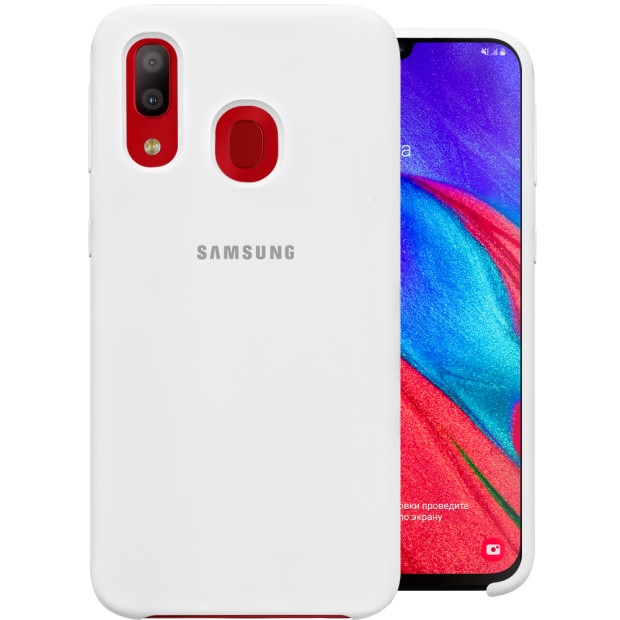Силикон Original Case Samsung Galaxy A40 (2019) (Белый)