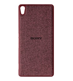 Силикон Textile Sony Xperia XA Ultra F3212 (Бордовый)