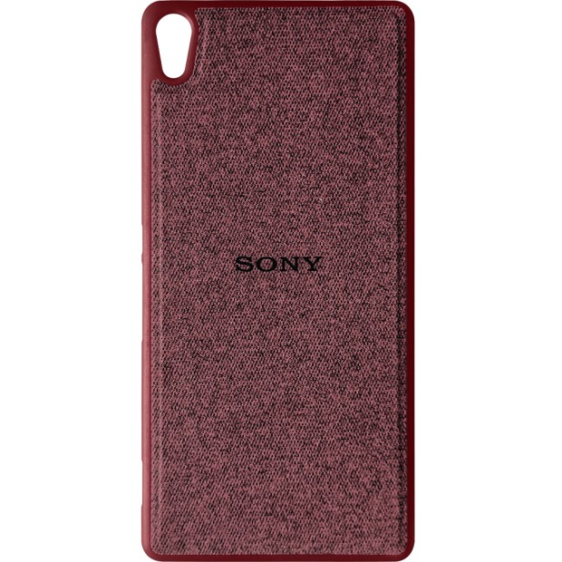 Силикон Textile Sony Xperia XA Ultra F3212 (Бордовый)