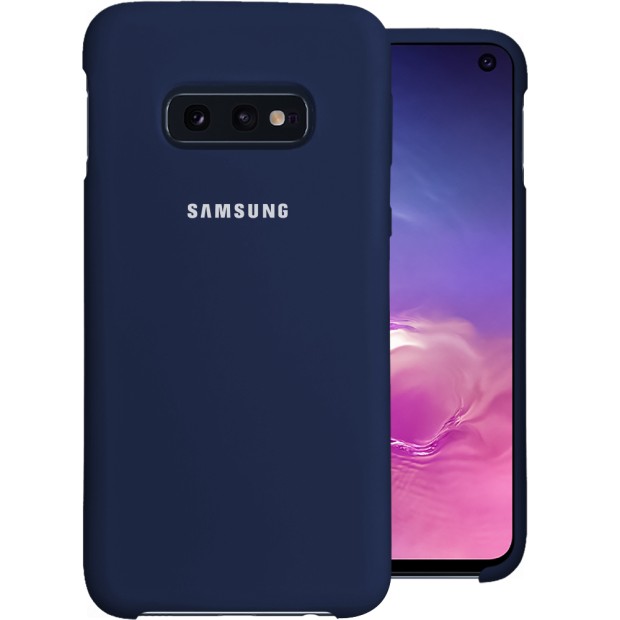 Силиконовый чехол Original Case Samsung Galaxy S10e (Тёмно-синий)