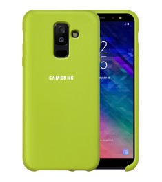 Силикон Original Case HQ Samsung Galaxy A6 Plus (2018) A605 (Бледно-зелёный)