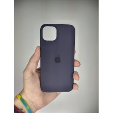 Силикон Original Round Case Apple iPhone 13 (Eggplant)