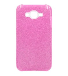 Силикон Glitter Samsung Galaxy J5 (2015) J500 (Розовый)