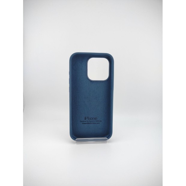 Силикон Original Round Case Apple iPhone 15 Pro (Storm Blue)