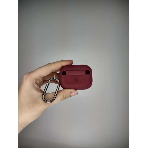Чехол для наушников Full Silicone Case with Microfiber Apple AirPods Pro 2 (57) Marsala